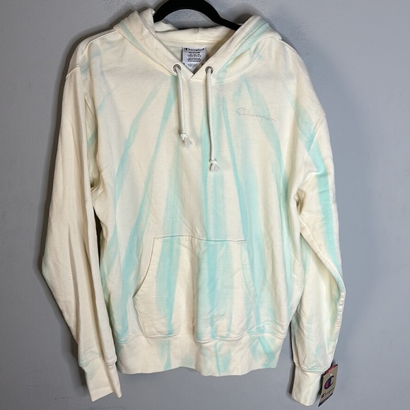 CHAMPION Feather Dye Lightweight Fleece Womens Hoodie M NEW - Picture 4 of 7
